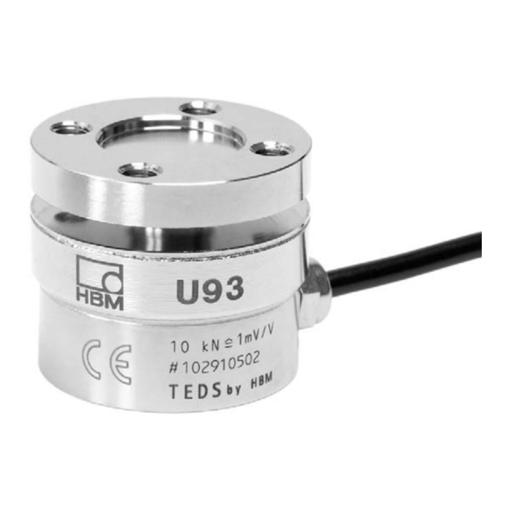 HBM U93 Operating Instructions Manual