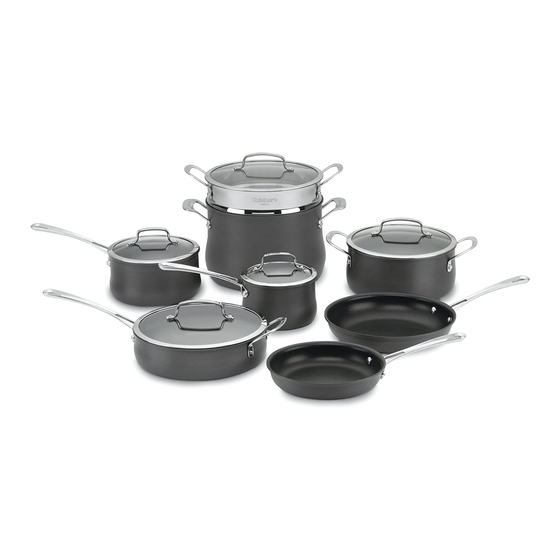 Cuisinart Contour Hard Anodized Cookware Use And Care Manual