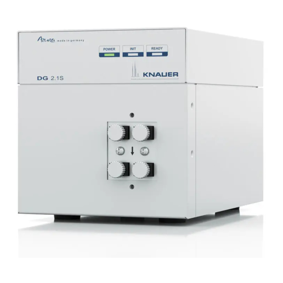 Knauer Azura Degasser DG 2.1S Instructions Manual