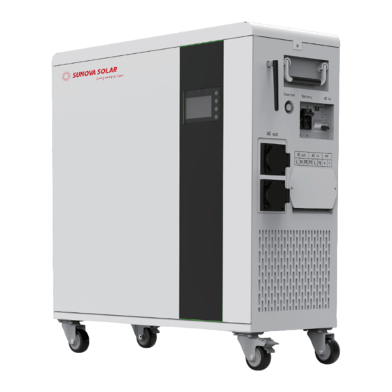SUNOVA SOLAR Sunova-eFox-35E Manuals