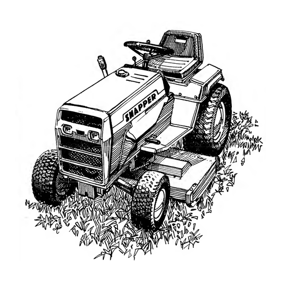 Snapper 1600 Operator's Manual
