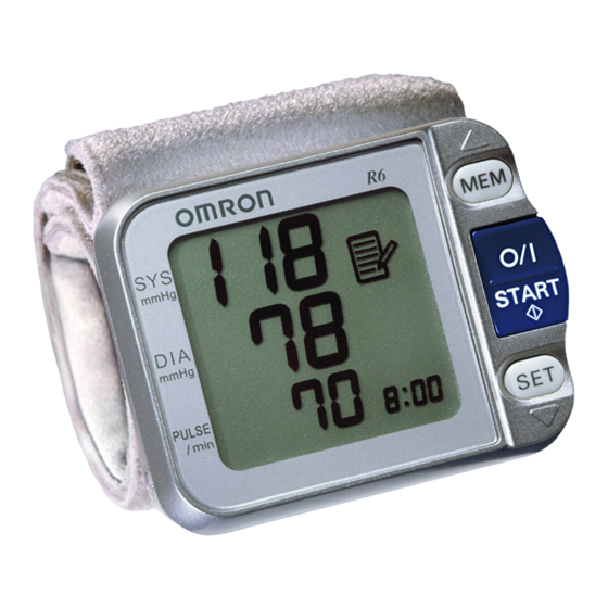 Omron R6 Instruction Manual