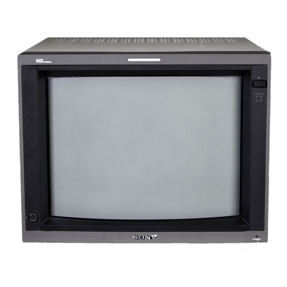 Sony Trinitron PVM-14L3 Operating Instructions Manual