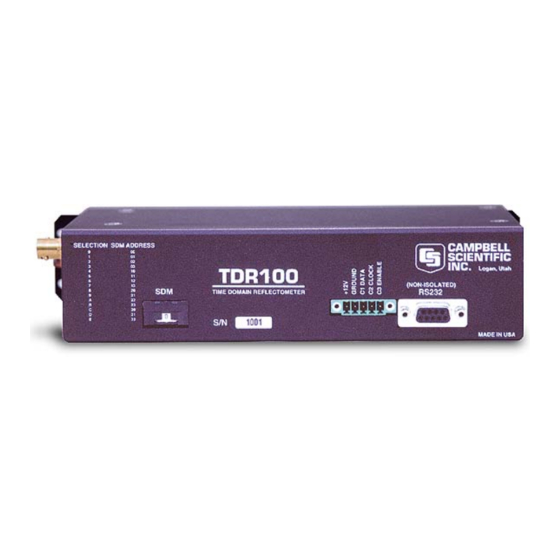 Campbell TDR100 Instruction Manual