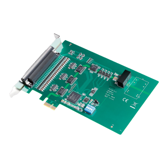 Advantech PCIE-1884 Startup Manual