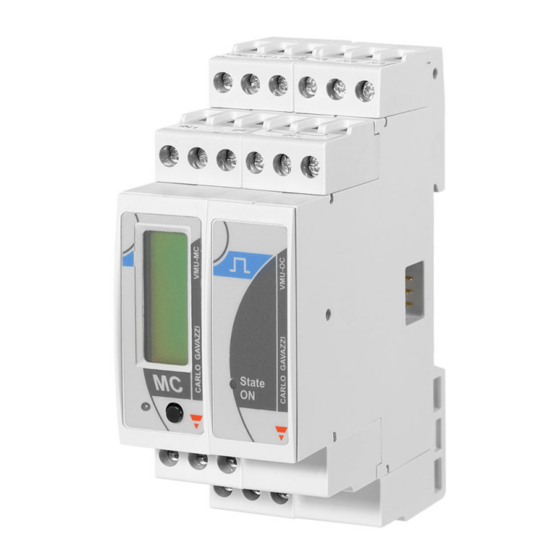 CARLO GAVAZZI VMU-MC Operating	 Instruction