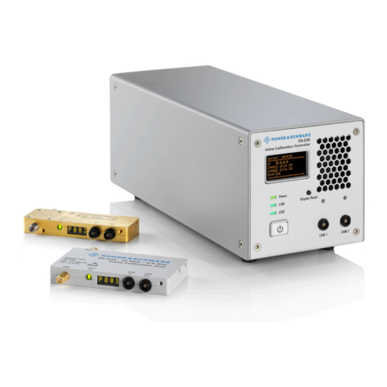 Rohde & Schwarz R&S ZN-Z3x User Manual
