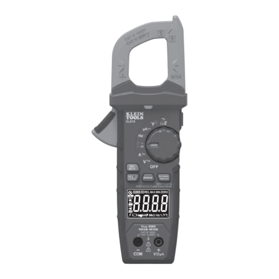 Klein Tools CL810 Instruction Manual
