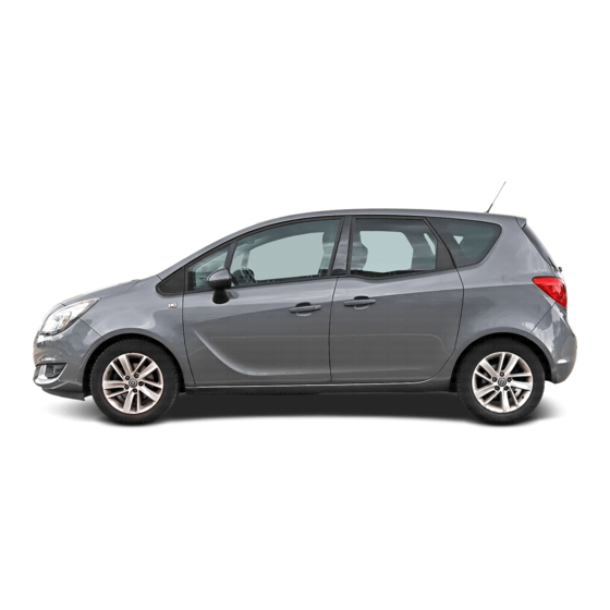 Vauxhall Meriva Quick Reference Manual
