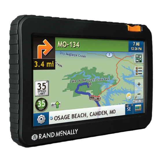 Rand McNally RVND 7720 Quick Start Manual