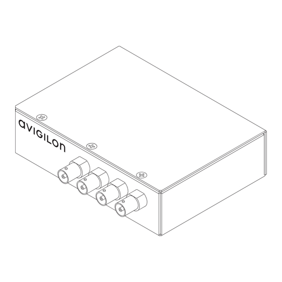 Avigilon ENC-4PORT Operating And Installation Instructions