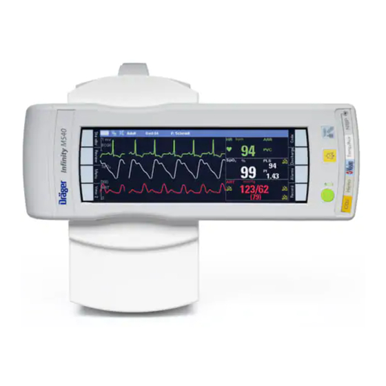 Dräger Infinity M500 Instructions For Use Manual