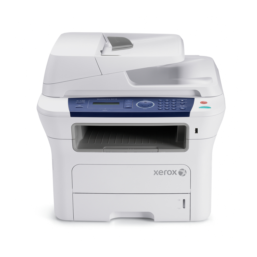 Xerox WORKCENTRE 3210 User Manual