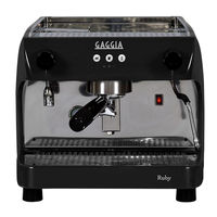 Gaggia Ruby Operating Instructions Manual