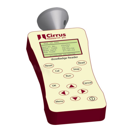 Cirrus Research doseBadge CR:112A User Manual