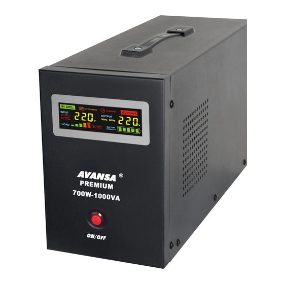 Avansa PREMIUM 300W/500VA-12VDC User Manual
