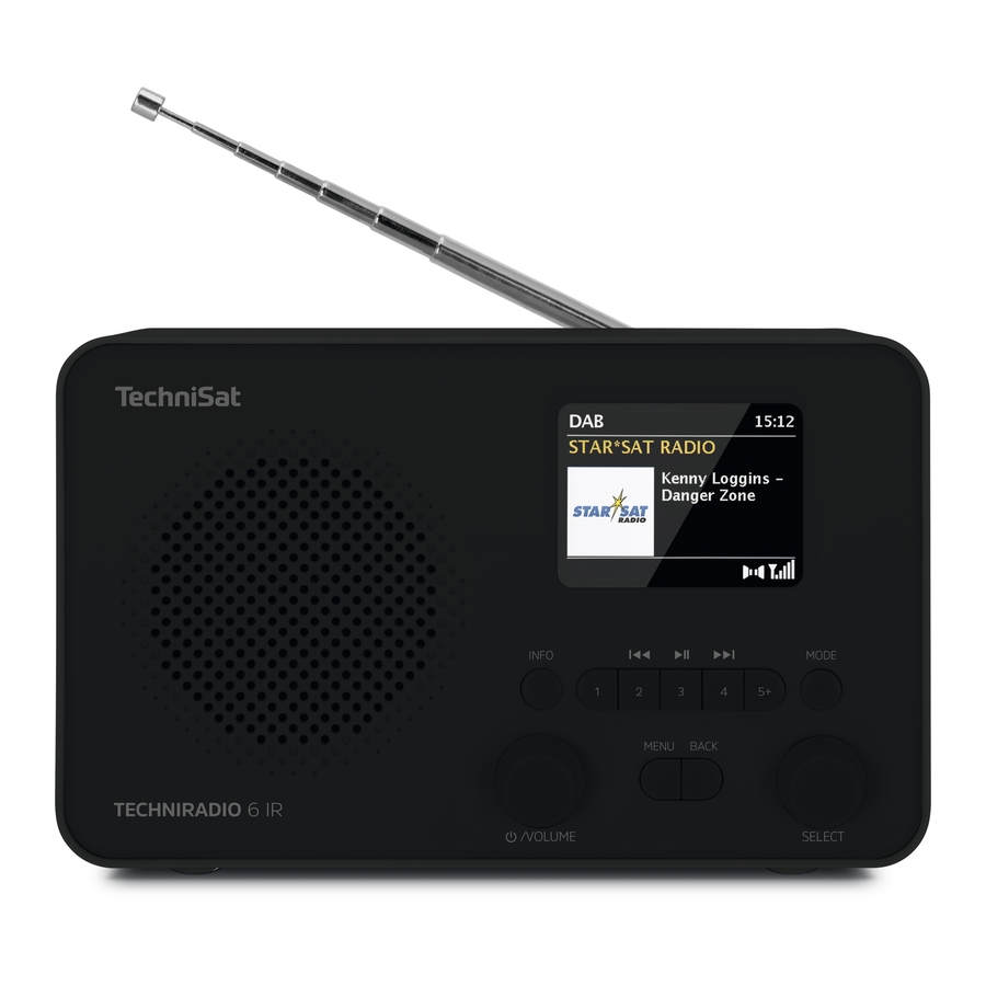 TechniSat TECHNIRADIO 6 IR Instruction Manual