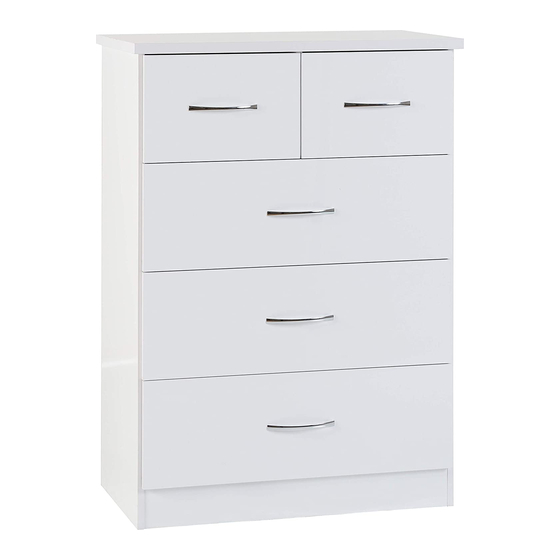 Seconique NEVADA 3+2 DRAWER CHEST Assembly Instructions Manual