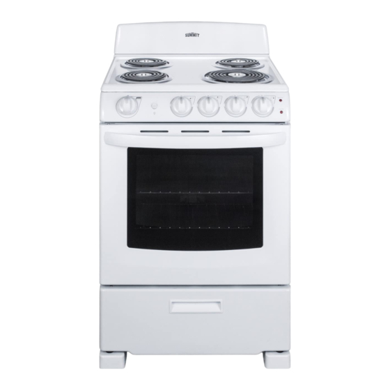 Summit REX2451SS Owner's Manual And Installation Instructions