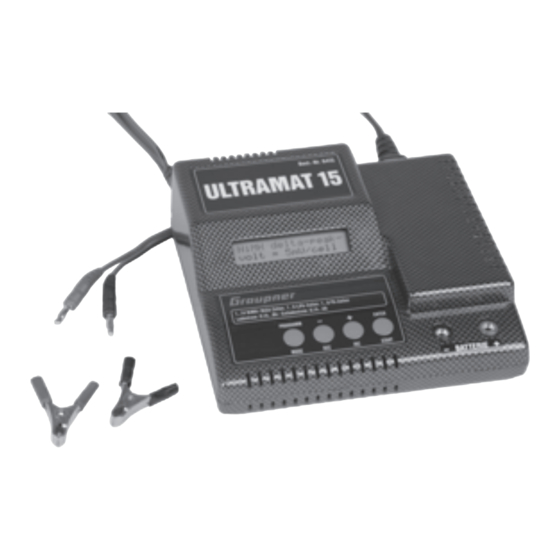 GRAUPNER ULTRAMAT 15 Operating Manual