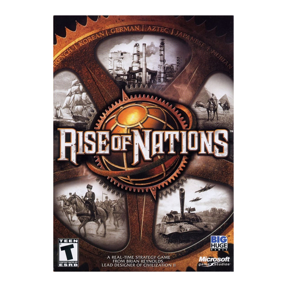 Microsoft game studios Rise of Nations Owner's Manual