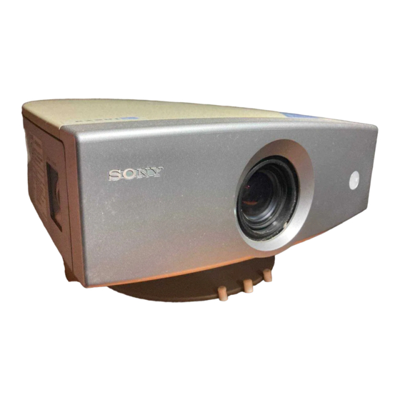 Sony VPL-HS3 Service Manual