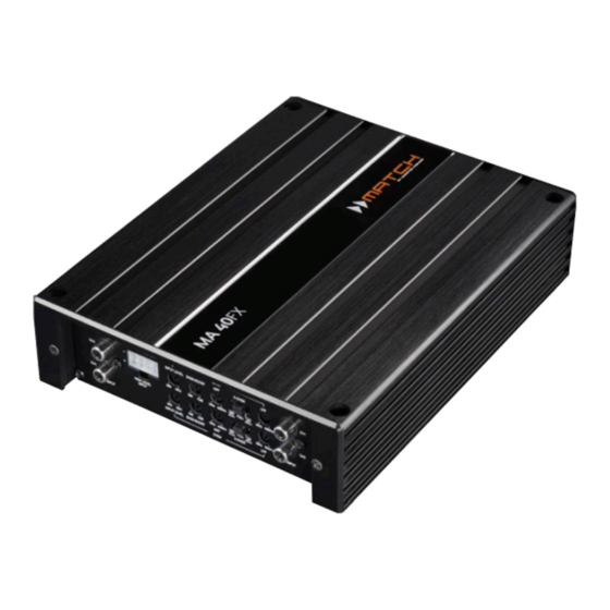 Audiotec Fischer MA 40FX Instructions Manual