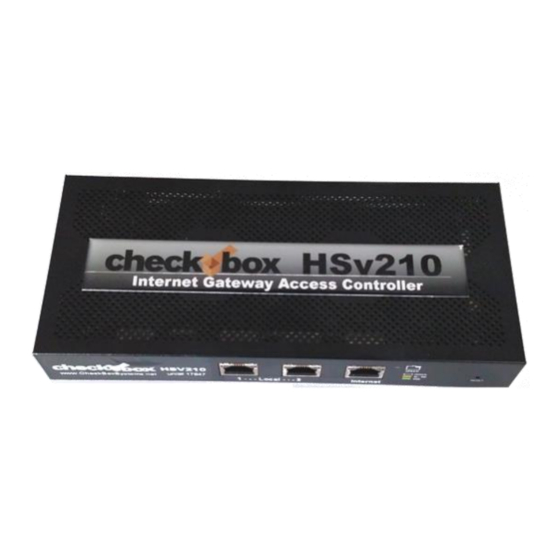 Check box Wireless Hotspots HSv210 Manuals