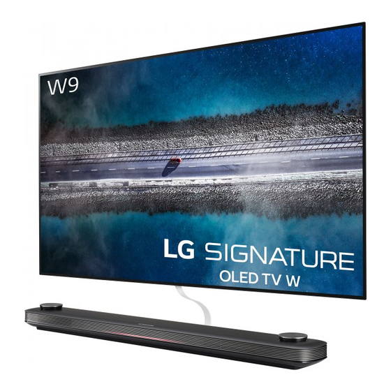 LG SIGNATURE OLED77W9 Series Setup Manual