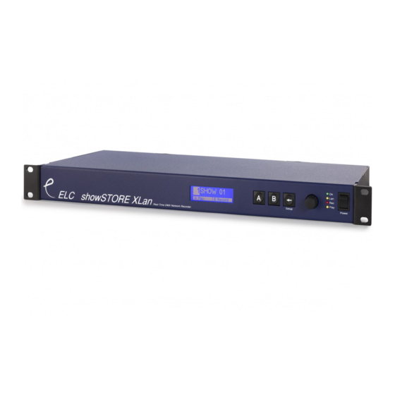 ELC showStore XLan User Manual