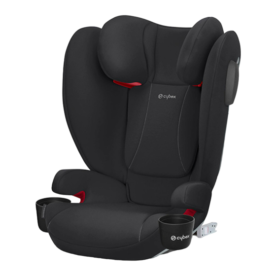 Cybex Silver SOLUTION B-FIX/B2-FIX+LUX Owner's Manual