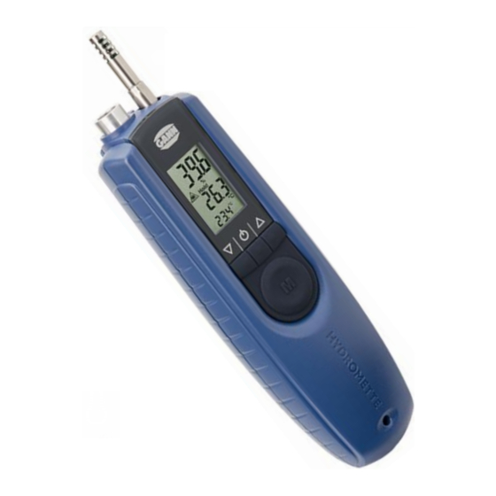 GANN HYDROMETTE BL COMPACT TF-IR 2 Quick Start Manual