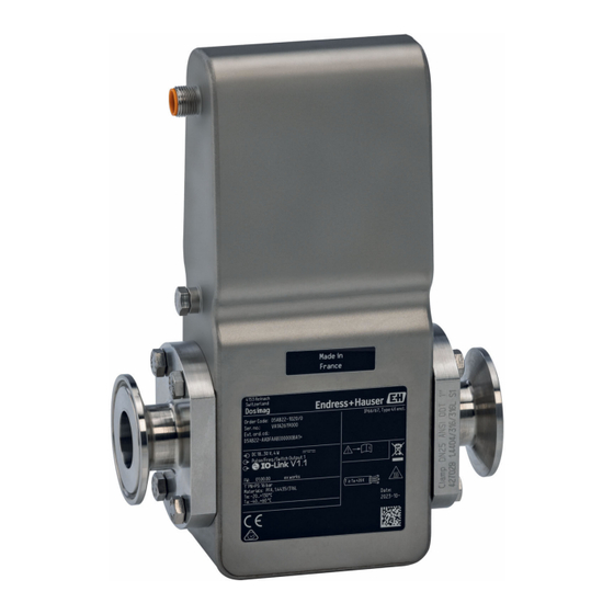 Endress+Hauser IO-Link Dosimag Operating Instructions Manual