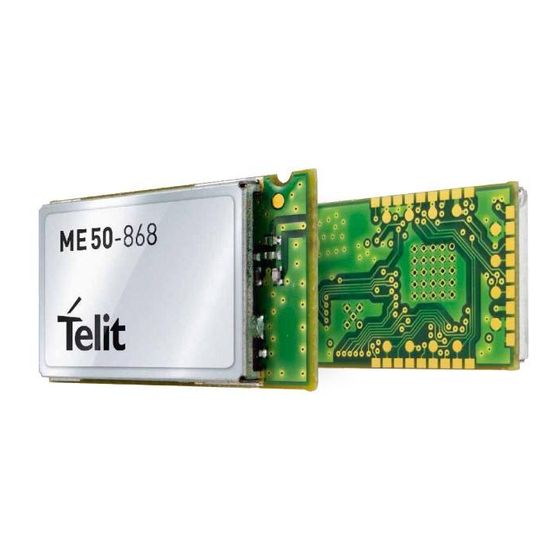 Telit Wireless Solutions ME50-868 User Manual