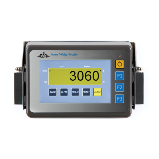 Avery Weigh-Tronix M3060 User Instructions
