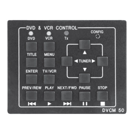Extron electronics DVCM 50 Quick Start Manual