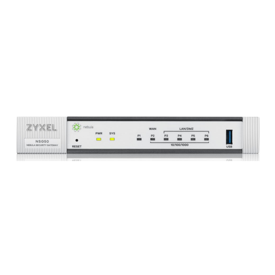 ZyXEL Communications NSG Series User Manual