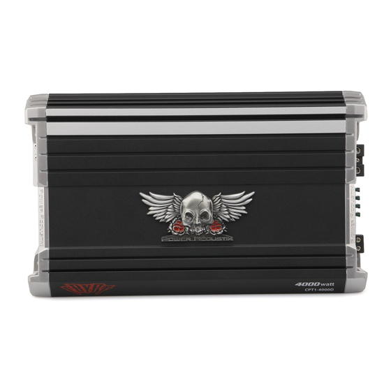 Power Acoustik CRYPT CPT1-3200D User Manual