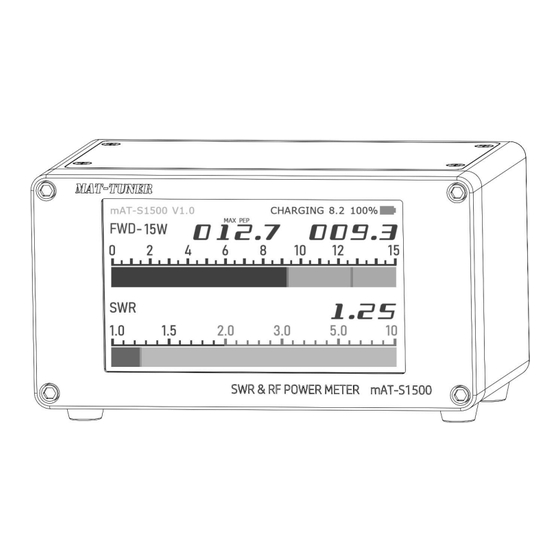 Mat-Tuner mAT-S1500 Operation Manual