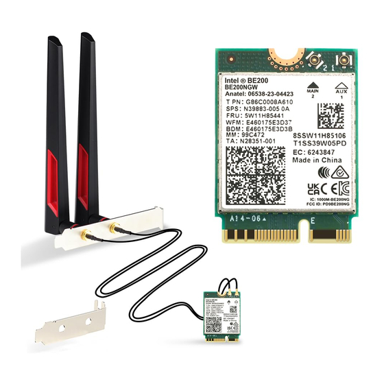 Intel HCX Go WiFi 7 BE200 Quick Installation Manual