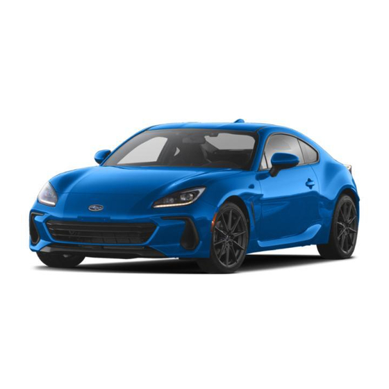 Subaru BRZ 2022 Owner's Manual