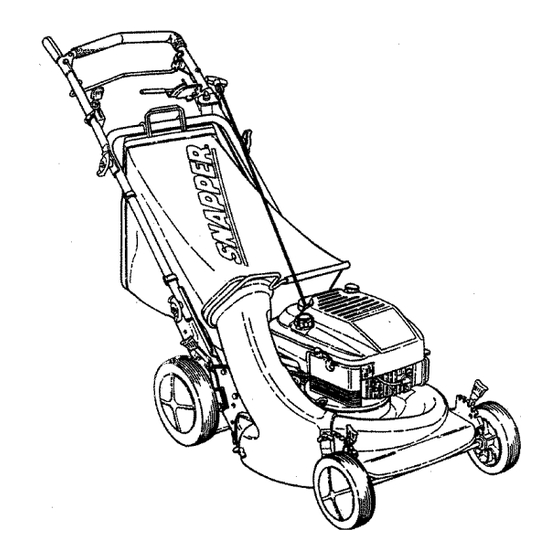 Snapper P216012E SERIES 12 Safety Instructions & Operator's Manual