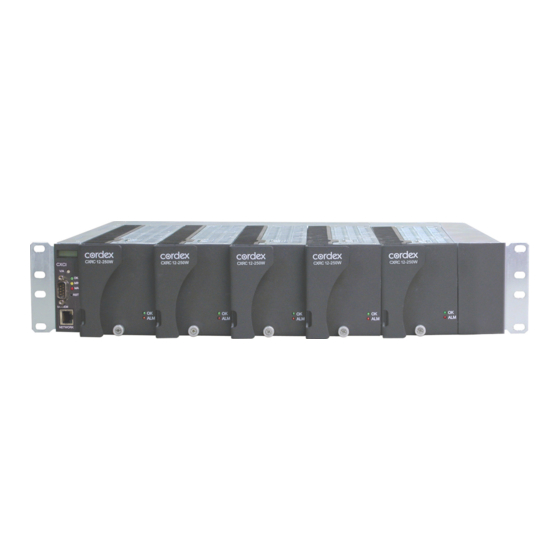 Alpha Technologies Cordex 12-250W Manuals