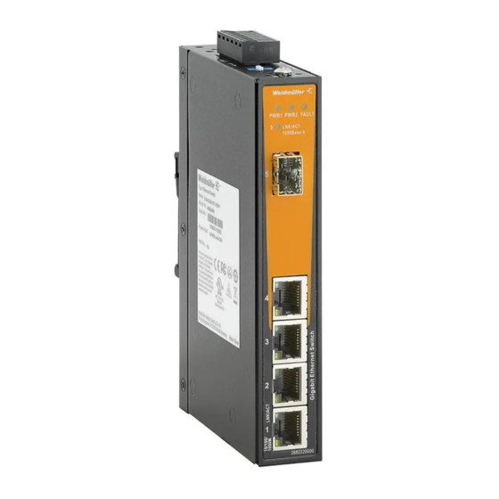Weidmüller IE-SW-EL08-8GT Hardware Installation Manual
