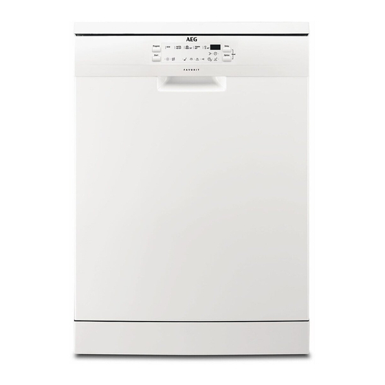 AEG FFB52600ZW Freestanding Dishwasher Manuals