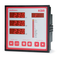 Kbr multimess F144-2-LED-ESMS 4 Series User Manual Technical Parameters