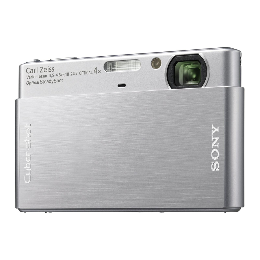 SONY CYBER-SHOT DSC-T700 DIGITAL CAMERA INSTRUCTION MANUAL