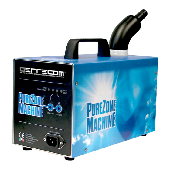 ERRECOM PureZone Machine Manuals