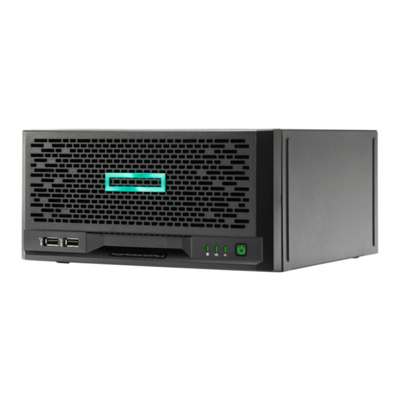 HPE ProLiant MicroServer Gen10 Plus v2 User Manual