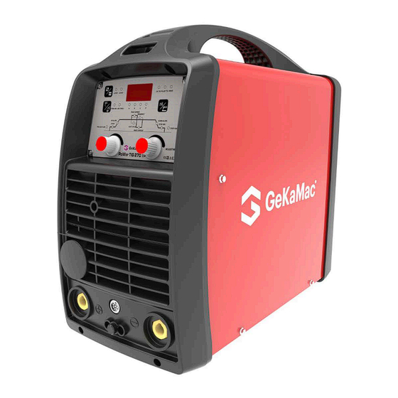 GeKaMac Power TIG Series User Manual